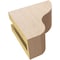 Ekena Millwork 3"W x 6"D x 6"H Classic Greensboro Rough Cedar Woodgrain TimberThane Corbel, Primed Tan CORUR03X06X06GRNRCPR - alternate 3